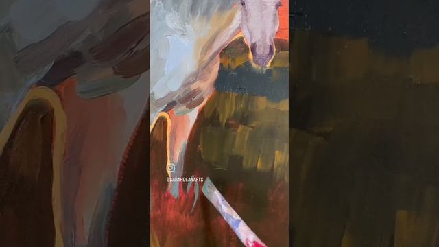 Horse painting ( learn) ??️ #painting #colors #world смотреть онлайн