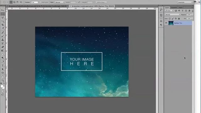 Responsive Tablet Display Mockups Video Tutorial ipad smart object photoshop digital responsive смотреть онлайн