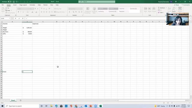 Create a PERSONAL BUDGET FORM Using Microsoft Excel to Become More ORGANIZED with Finances смотреть онлайн