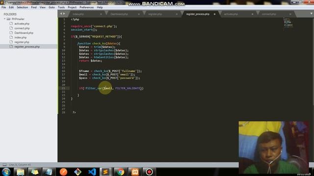Tagalog PHPMailer Using Bootstrap 3.7 and PHP/Mysqli part 7 Create PHP function for register смотреть онлайн