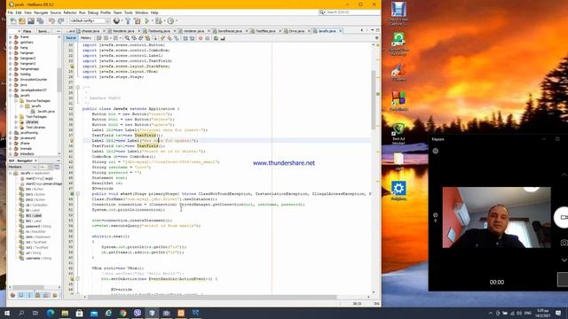 javafx mysql insert delete update смотреть онлайн