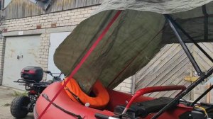 Тент на лодку пвх своими руками