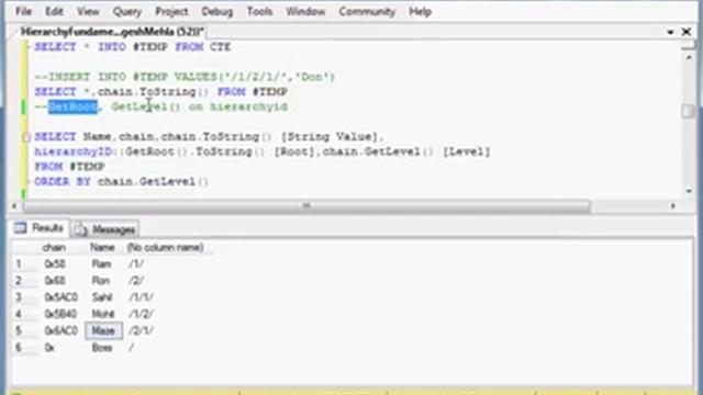 Learn Hierarchies in SQL server using HierarchyID смотреть онлайн