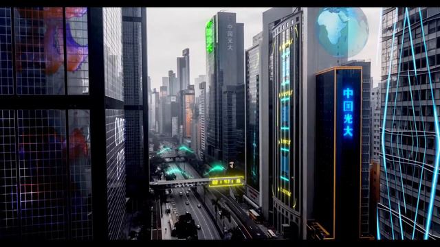 Cyberpunk Sci-Fi City смотреть онлайн