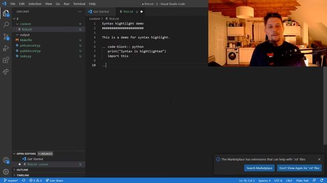 Python - Pelican syntax highlight смотреть онлайн
