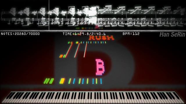 RUSH B but it is korean | 70,000 Notes | Black MIDI / Piano смотреть онлайн