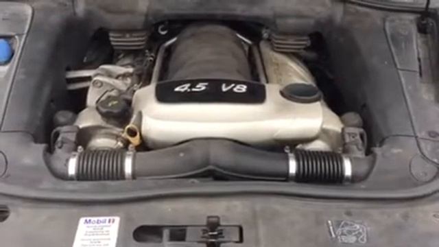 Работа двигателя M48.00 Porsche Cayenne S 4.5 бензин смотреть онлайн