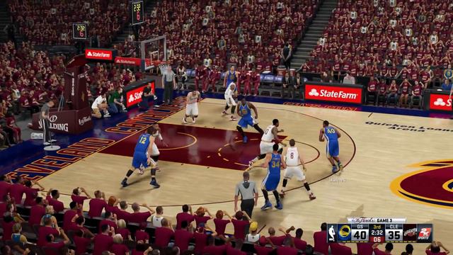 NBA 2K16 (PS4) 2016 NBA Finals Game 3 - Warriors vs Cavs Simulation смотреть онлайн