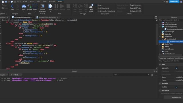 How to make an Invisible Tool in Roblox! (Roblox Studio Scripting tutorial 2022 смотреть онлайн