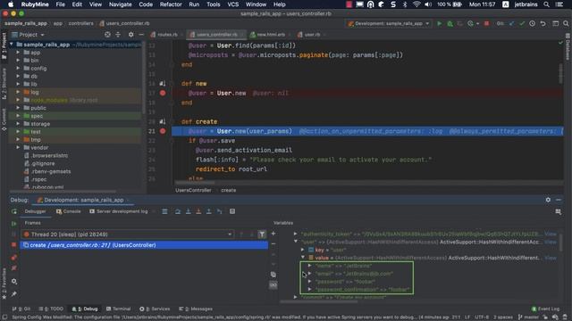 RubyMine: Debugging a Ruby on Rails Application смотреть онлайн