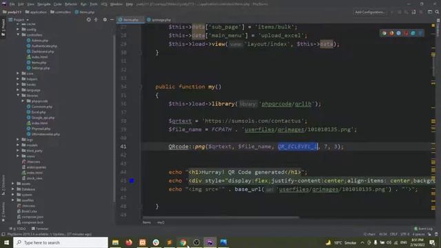how to change size & margins of qr using phpqrcode library php смотреть онлайн