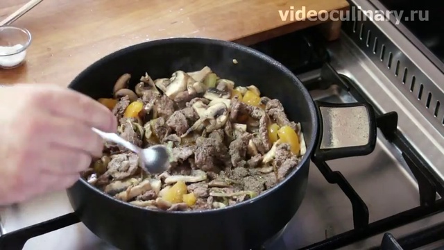 Как приготовить говяжье филе с шампиньонами смотреть онлайн