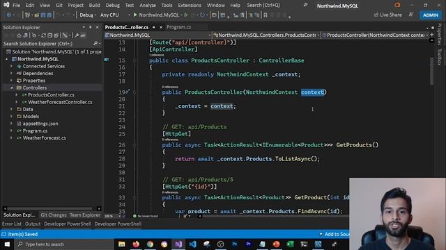 MySQL + EF Core + ASP.NET Core Web API + CRUD + Load Related Data + Views + Stored Procedures смотреть онлайн
