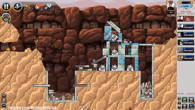 Angry Birds Star Wars - Facebook Tournament Week 11 Level 4 Walkthrough Highscore Star Wars Week 11 смотреть онлайн
