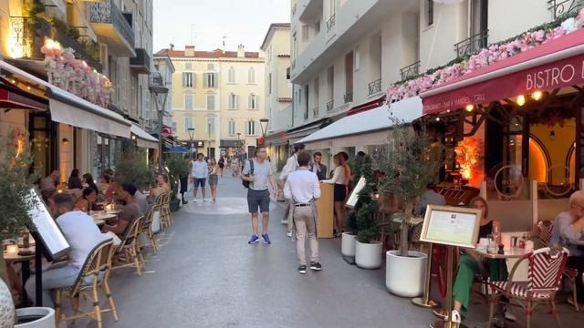 Cannes France ?? bars & restaurants District, July 2022 смотреть онлайн