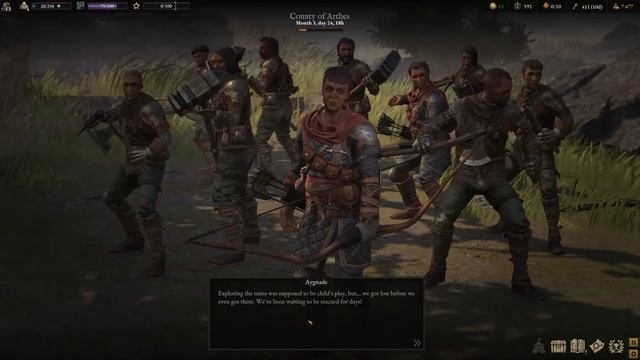 Wartales. Locating Ruins of Arthes & Completing Black Caravan Quest смотреть онлайн