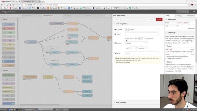 Afficher les températures d'une imprimante 3D dans le dashboard Node-RED смотреть онлайн