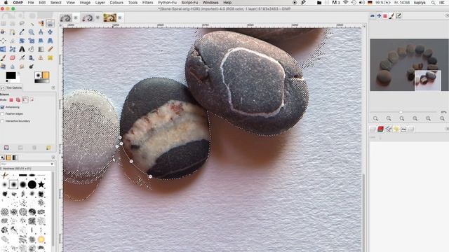 Фотомонтаж в Gimp - Изоляция, Инструменты, Уровни - Гимп