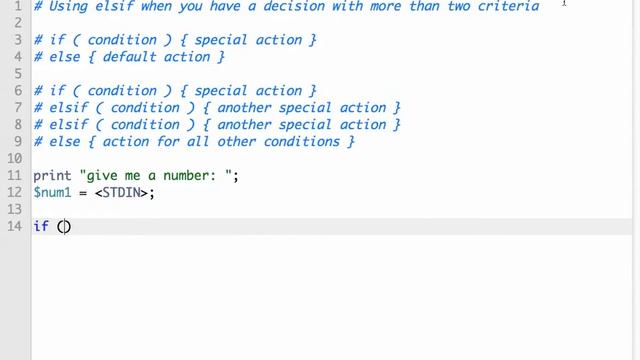 BYUH CIS 101 Numeric Comparisons with elsif in Perl смотреть онлайн