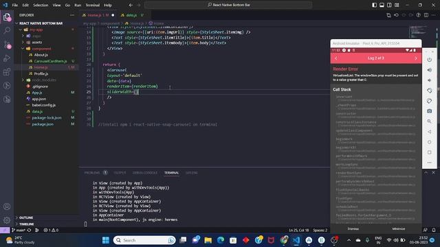 React native react-native-snap-carousel | React native Expo | slider card смотреть онлайн