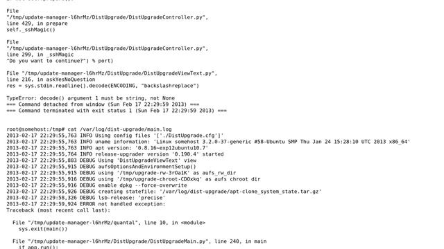 Do-release-upgrades fails on multiple servers смотреть онлайн