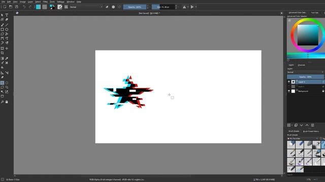 Как нарисовать Эффект Помех (Глюк) смотреть онлайн