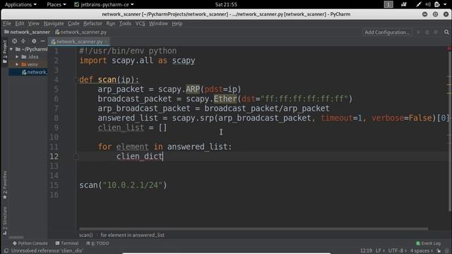 Coding - Network Scanner in Python | Offensive Python Tutorial 6 смотреть онлайн