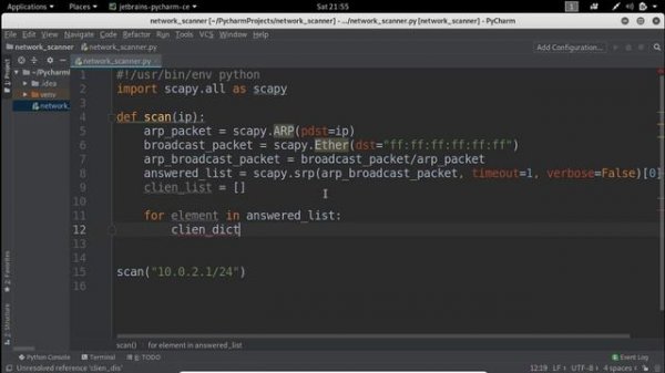 Coding - Network Scanner in Python | Offensive Python Tutorial 6