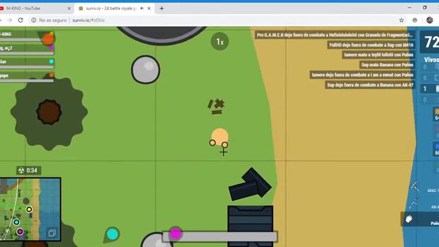 surviv io 2d battle royale game Google Chrome 6 9 2019 00 48 12 смотреть онлайн