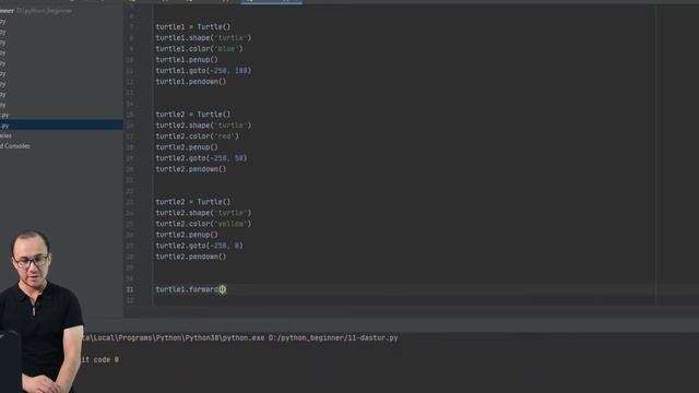 Python beginner. 10 dars Python Amaliyot Turtle смотреть онлайн