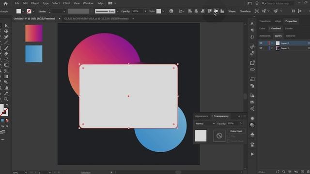 Glass Morphism New Ui Trend 2021 | Adobe Illustrator Tutorial #glassmorphism #uitrend смотреть онлайн