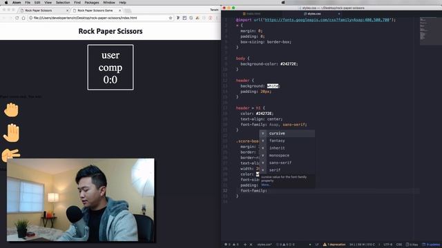 How to Build a Rock Paper Scissors Game with Html, Css, and Javascript (Part 1) смотреть онлайн