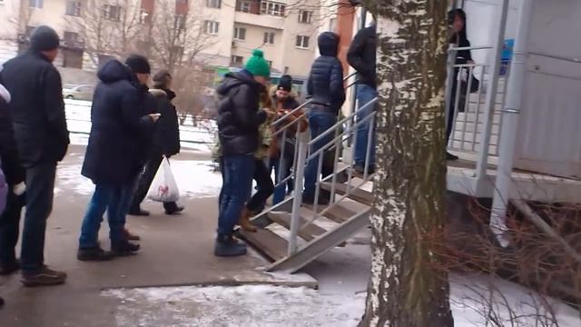 Очередь в отделение "Почта России" СПб. 04.02.2017 смотреть онлайн