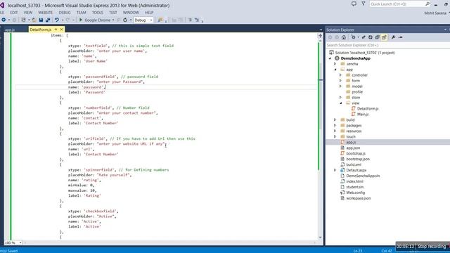 How to Create a FORM in Sencha Touch Mobile Framework | JS Mount смотреть онлайн