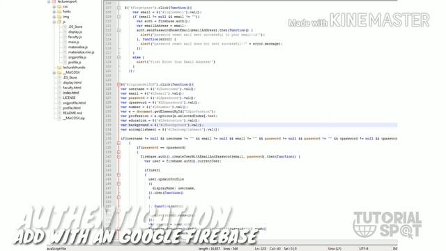 How to make authentication with an easiest way | Google Firebase | Realtime Database | TutorialSpot смотреть онлайн