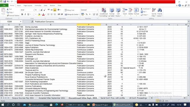 Scopus Journals discontinued from September 2021 смотреть онлайн