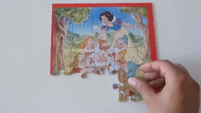 Disney SNOW WHITE Puzzle Games Princess Picture Puzzles For Kids Jigsaw Learning Kids смотреть онлайн
