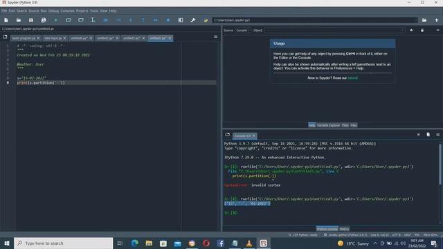 split line function|| string manipulation || partition function || python || Episode 9 смотреть онлайн