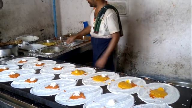 Dosa King - 14 Dosas in 5 Minutes : How to make Dosa ? Indian street food смотреть онлайн