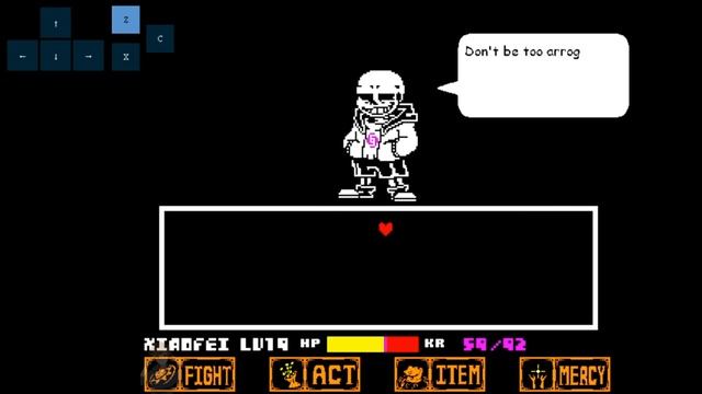 [No Item] Underchoice Sans - phase 1 (New version) |Undertale Fan-Game| смотреть онлайн