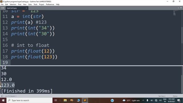 type casting in python | Lesson - 25 | Python in Hindi смотреть онлайн