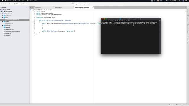 ASP.NET 2.1 CRUD Application On Mac - Creating EF Migrations - Part 3 смотреть онлайн