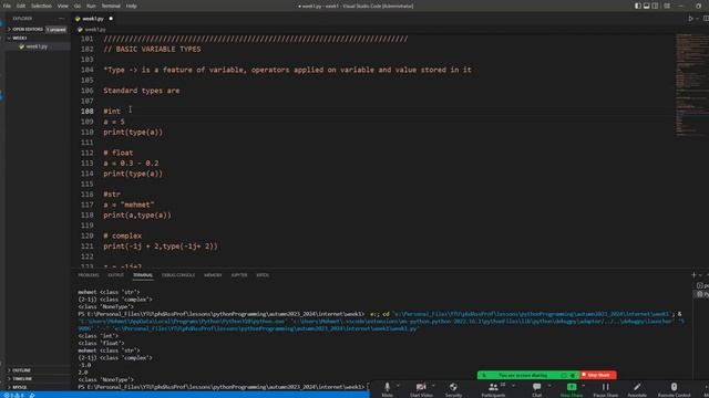 2023/2024 Autumn - Python Programming - Les1-1 - Introduction to Python смотреть онлайн