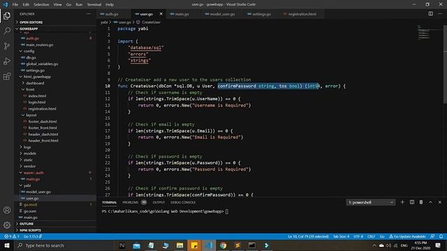 Golang HTTP User Authentication Yabi Series 3 | Golang Web Development | WebAssembly Auth System смотреть онлайн