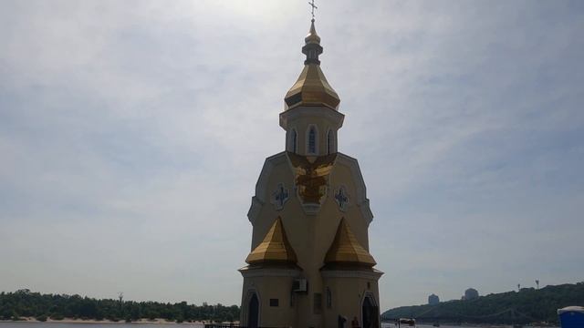 104. Украина (Ukraine) Киев.Храм Святителя Чудотворства Николая (Качество 4 K) смотреть онлайн