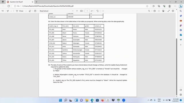 Question Set 06 | Database Management System 01 | Java Institute смотреть онлайн