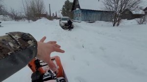 Снегоуборщик Хускварна st 227p в мокром снегу.Лютые Испытания  #Husqvarna #снегоуборщик