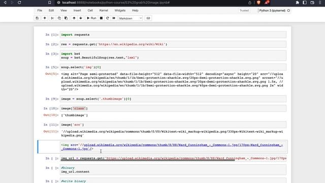 Python Complete Course #-53 Python web scraping: grab the image смотреть онлайн