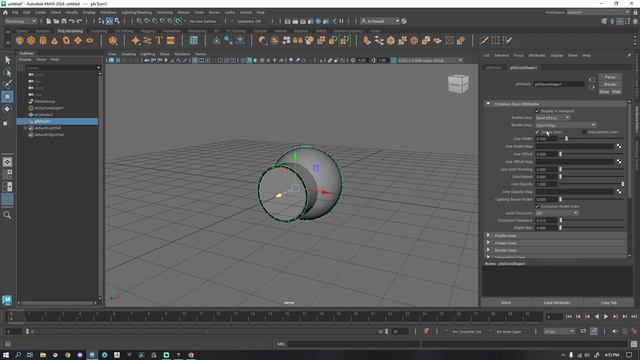 Render Toon Outline in Arnold | Maya 2024 смотреть онлайн