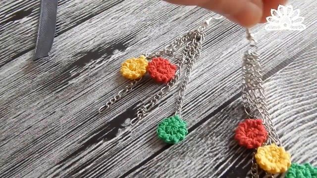 Длинные кружевные бохо серьги для девочек и мам (family look) с элементами румынского кружева смотреть онлайн